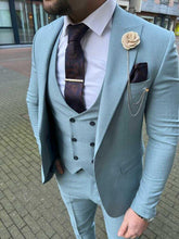 Blauw trouwpak